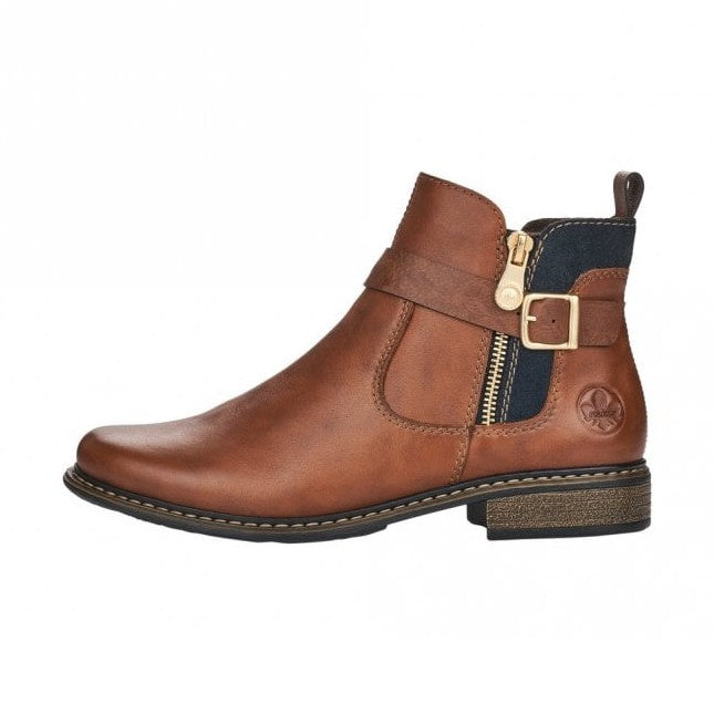 Rieker Ankle Boot Z4959-22 NUSS NUT With a Zip