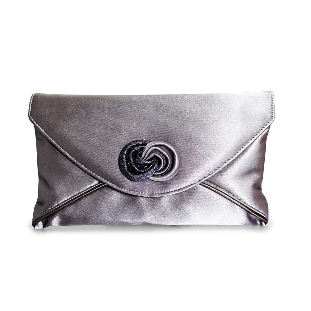 Lunar Ripley Occasion Shoe Grey Satin MATCHING BAG AVAILABLE