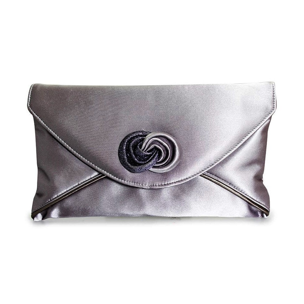 Lunar Ripley Occasion Shoe Grey Satin MATCHING BAG AVAILABLE