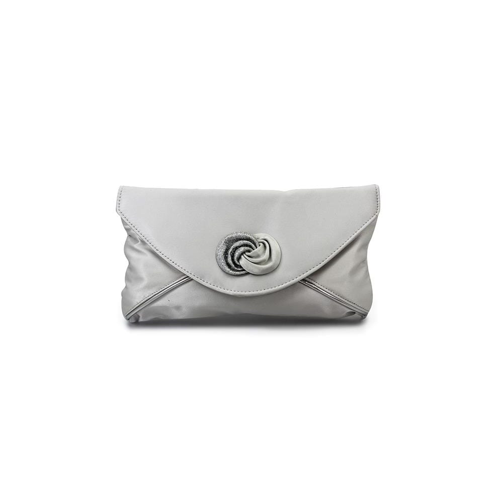 Lunar Ripley Occasion Bag Silver ZLR222 to match Ripley Silver Shoe
