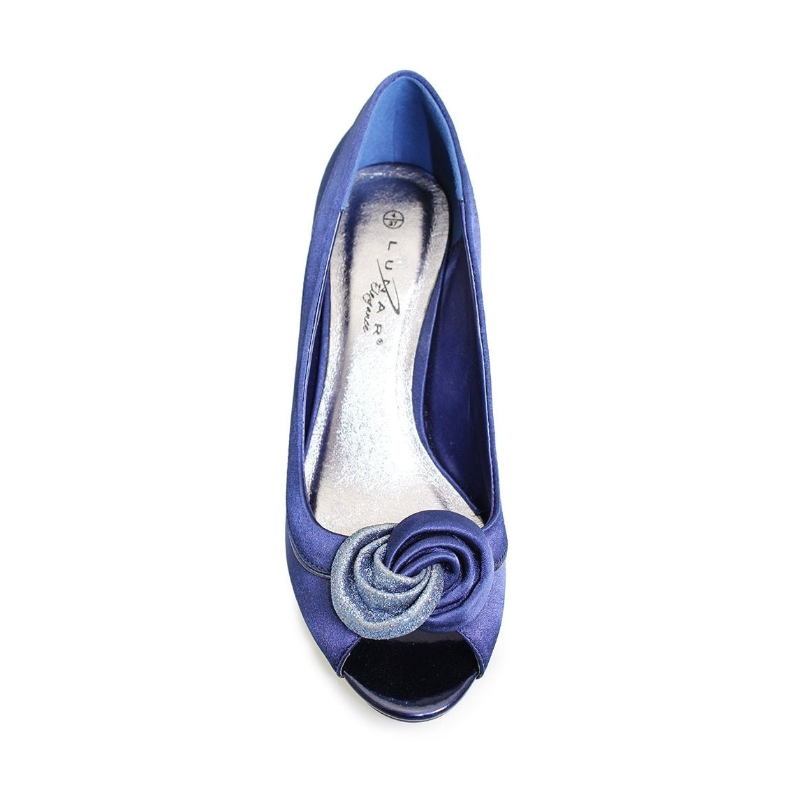 Lunar Ripley Occasion Shoe Navy Satin