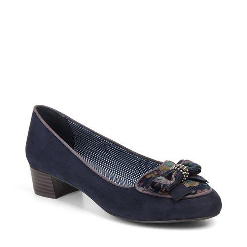 Ruby Shoo LOW HEEL SHOE Victoria NAVY 09137 MATCHING ACAPULCO BAG AVAILABLE