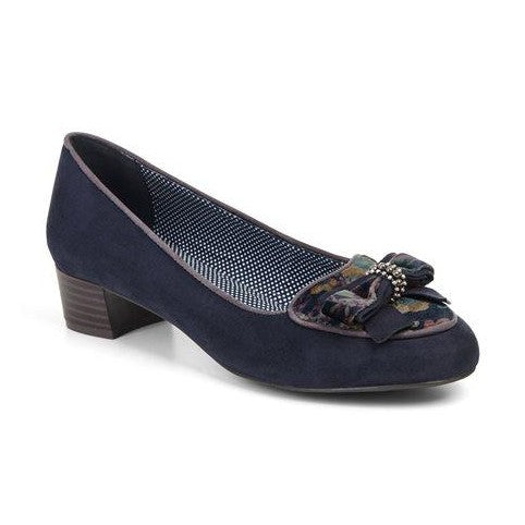 Ruby Shoo LOW HEEL SHOE Victoria NAVY 09137 MATCHING ACAPULCO BAG AVAILABLE
