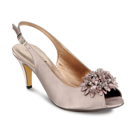 Lunar Sabrina Occasion Shoe Taupe Sling Back MATCHING BAG AVAILABLE