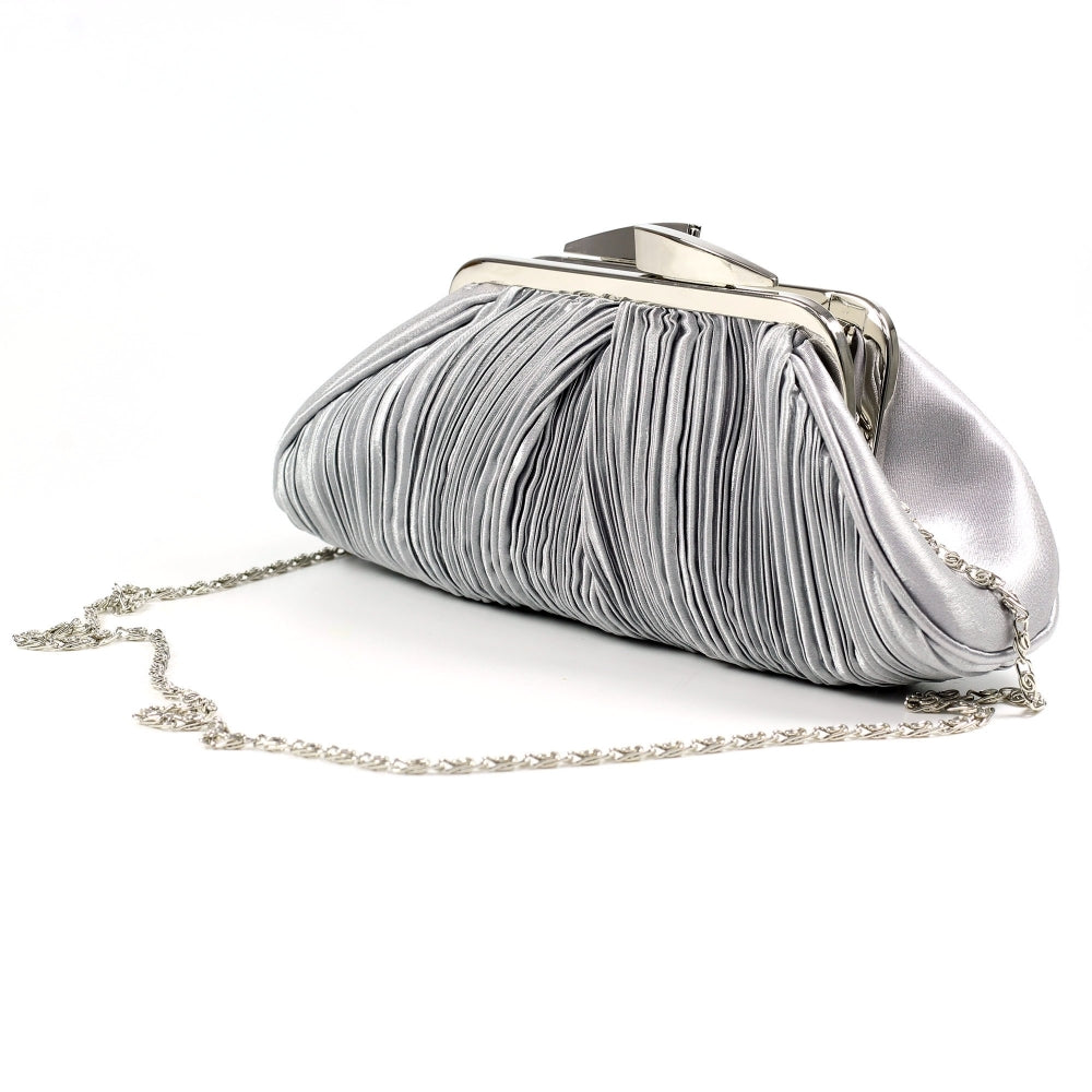 Lunar Sienna Occasion Bag Light Grey Clutch ZLV 132 to match Sienna shoe