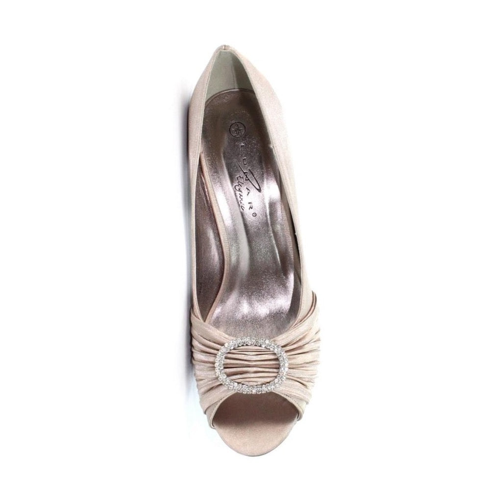Lunar Sienna Occasion Shoe Champagne Diamanté