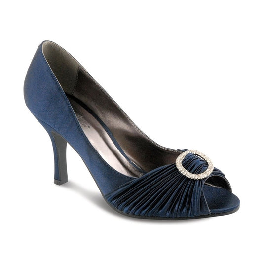 Lunar Sienna Occasion Shoe Navy Diamanté