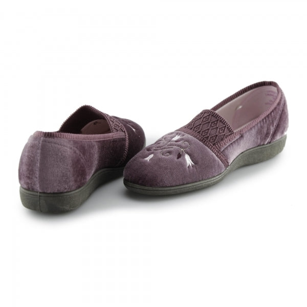 Ladies Slipper by Sleepers Inez in Heather LS792M