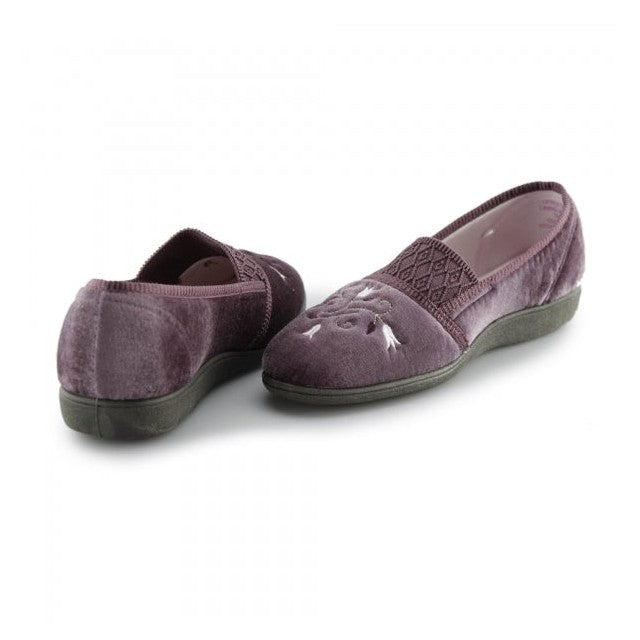 Ladies Slipper by Sleepers Inez in Heather LS792M
