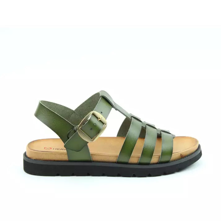 Heavenly Feet Saltwater FOREST Green Sandal