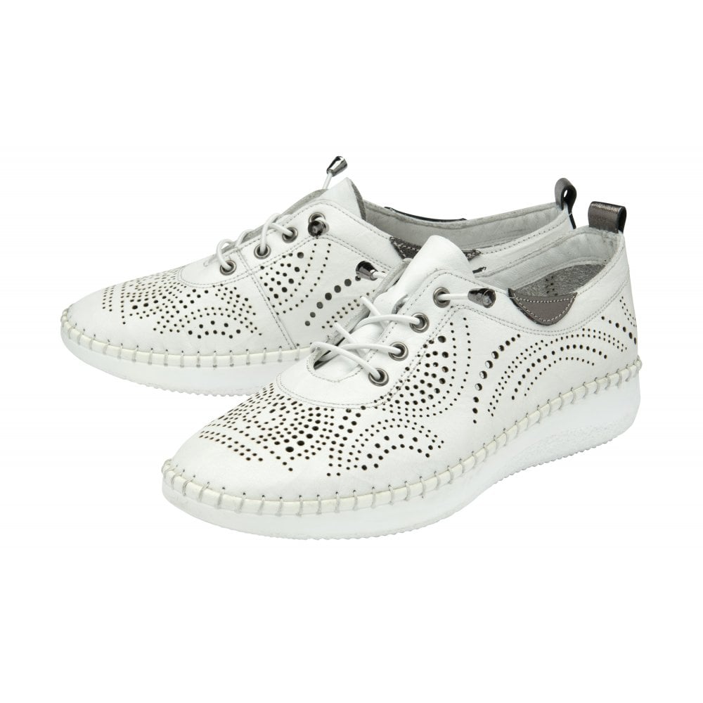 Lotus Casual Shoe Katya WHITE ULS327