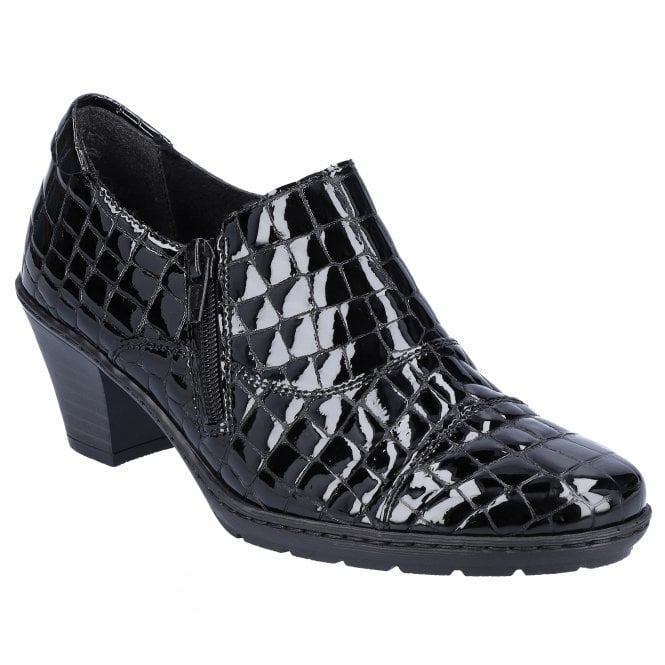Rieker Ladies Leather Shoes SCHWARTZ 57173-03