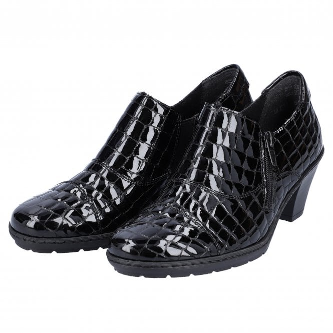 Rieker Ladies Leather Shoes SCHWARTZ 57173-03