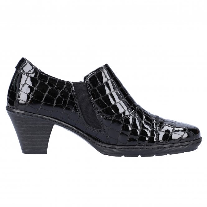 Rieker Ladies Leather Shoes SCHWARTZ 57173-03