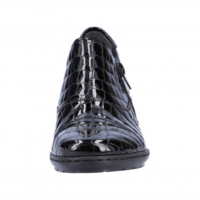 Rieker Ladies Leather Shoes SCHWARTZ 57173-03