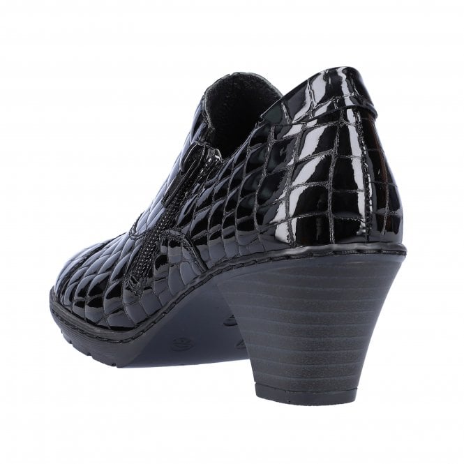 Rieker Ladies Leather Shoes SCHWARTZ 57173-03