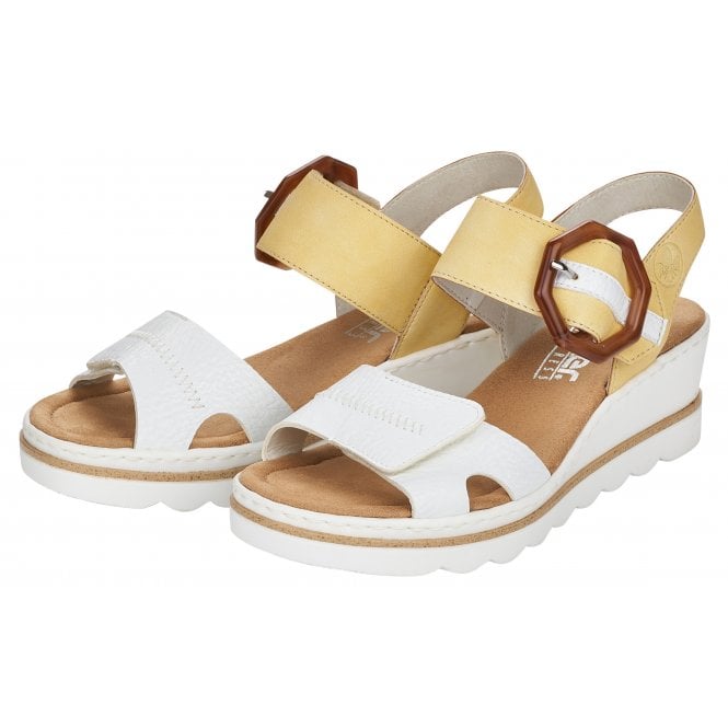 Rieker Wedge sandal YELLOW 67476-69