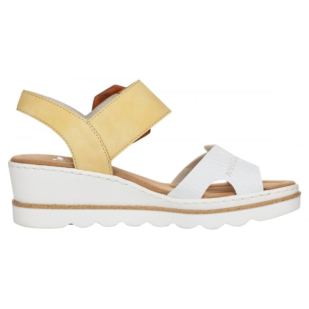Rieker Wedge sandal YELLOW 67476-69