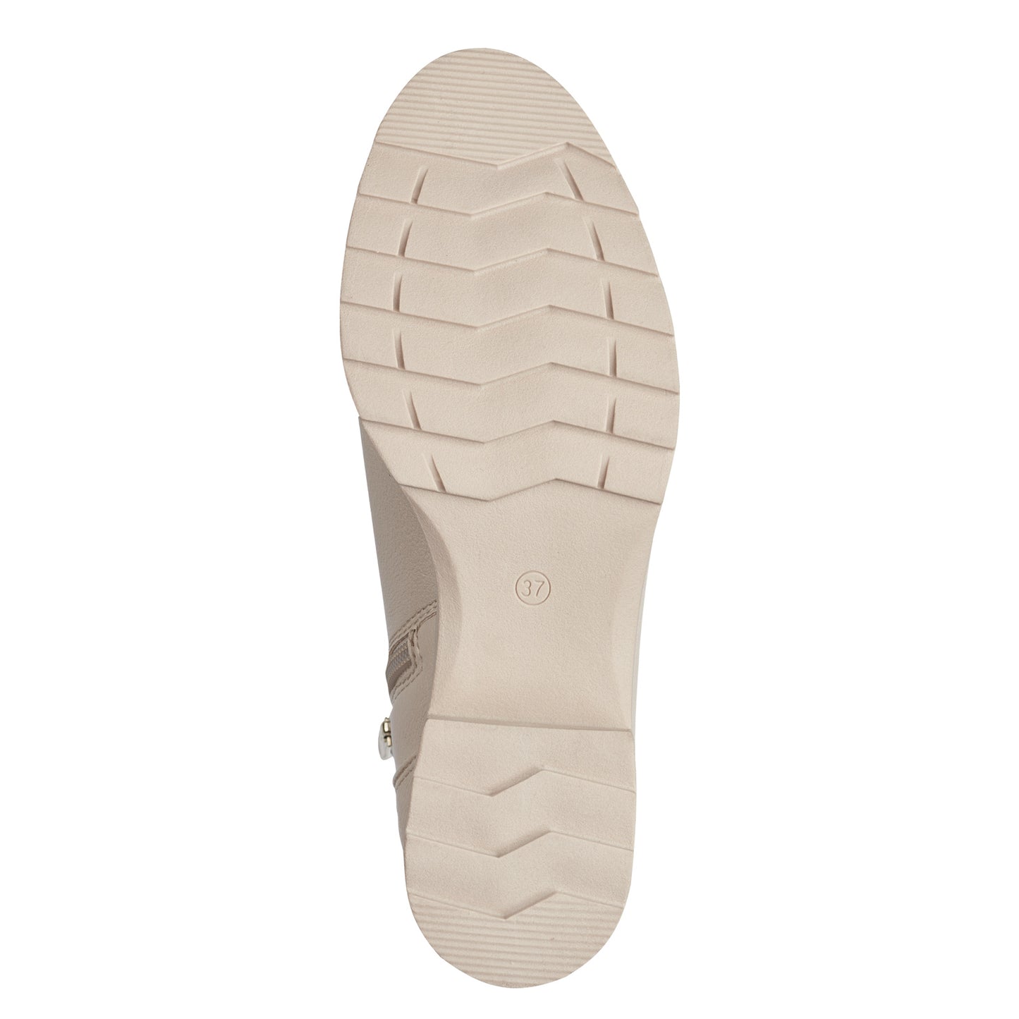 Marco Tozzi 25806 CREAM Chunky Sole Chelsea Boot with Zip