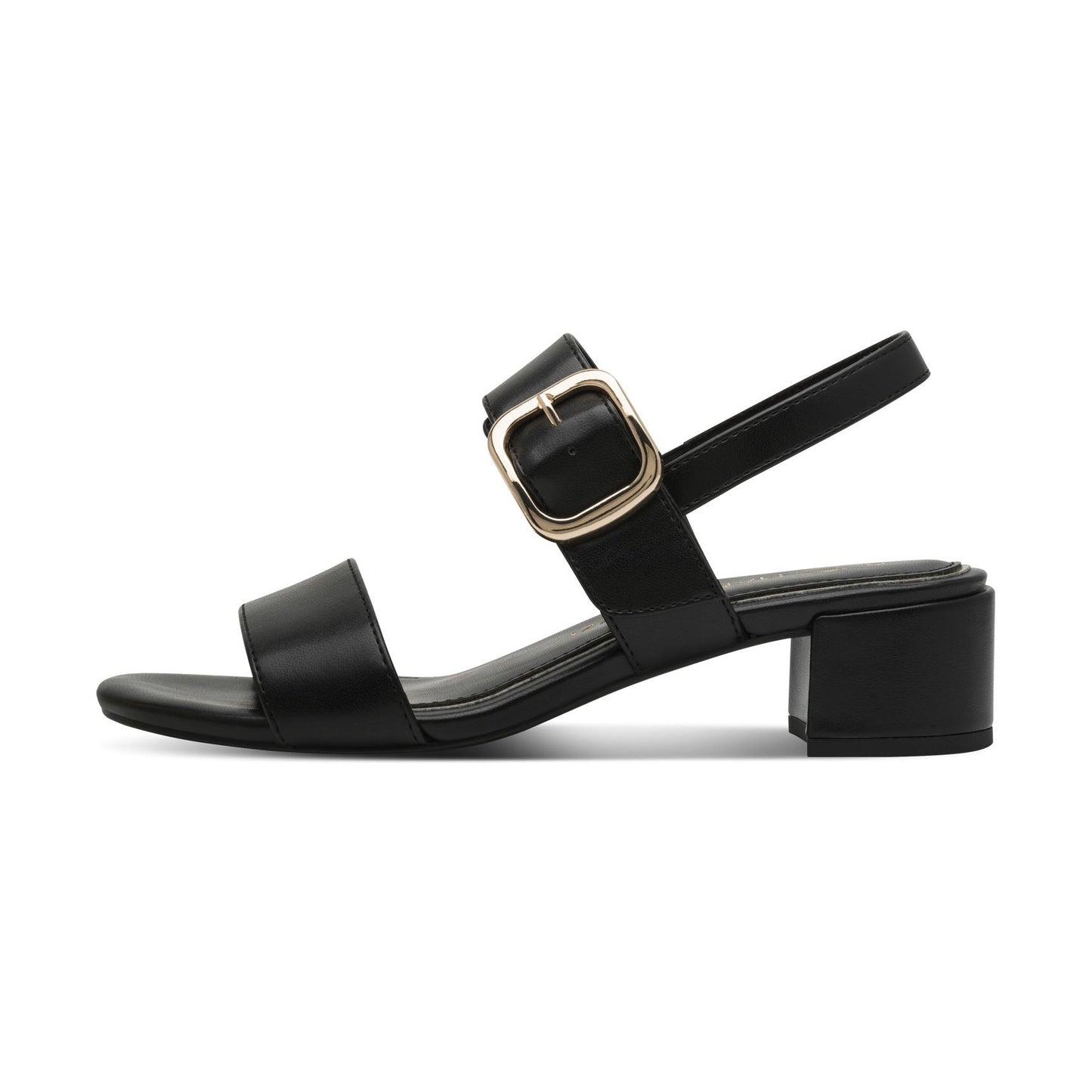 Marco Tozzi Black Low Block Heel Dress Sandal 28212-46-001
