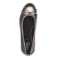 Jana 22162 Pewter Wide fitting Ballerina Pump with Wedge Heel