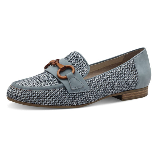 Jana Shoe 24265-44 Wide fitting loafer shoe DENIM