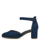 Jana 24475 NAVY Wide fitting block Heel Bar shoe 24475-805