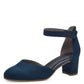Jana 24475 NAVY Wide fitting block Heel Bar shoe 24475-805