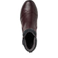Jana  Wedge Ankle Boot with zip 26461 MERLOT