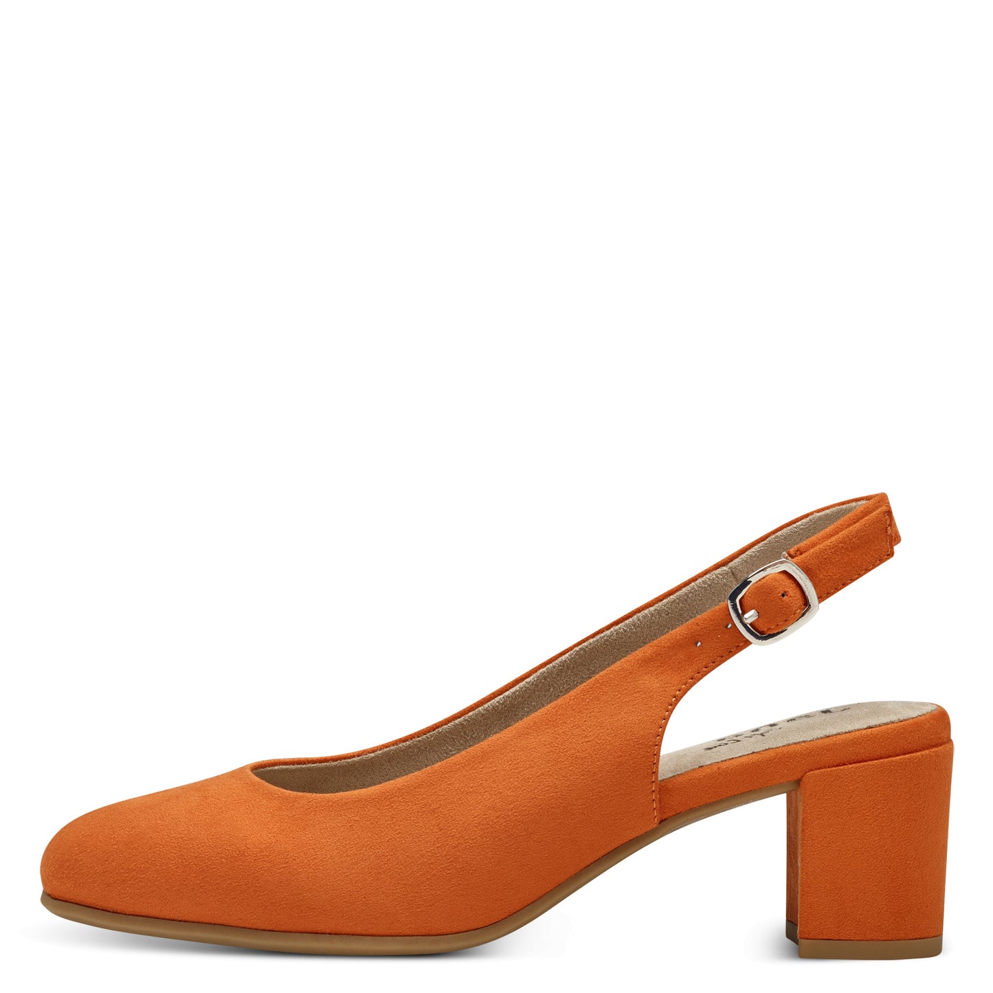 Jana 29460 ORANGE Wide Fitting Block Heel Sling Back Shoe 29460-650