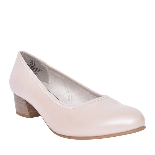Jana 22360 PEARL Wide Fitting Low Heel Court shoe 22360-001