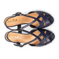 Van Dal  LIBBY Navy Leather Wide Fitting Sandal