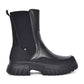 Rieker W1872 Chunky Sole Chelsea Style Zip Boot BLACK W1872-01