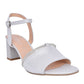 Bioeco 4040 Silver  Wide Fitting Block Heel Dress Sandal 4040-2439-1661