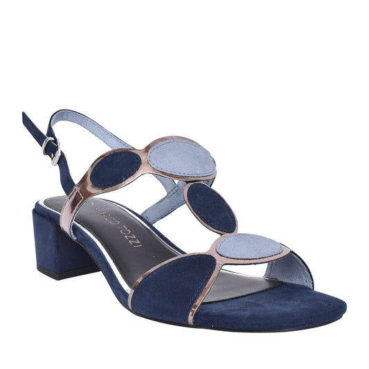 Marco Tozzi 28230 NAVY Block Heel Dress Sandal