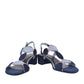 Marco Tozzi 28230 NAVY Block Heel Dress Sandal