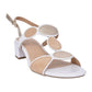 Marco Tozzi 28231 Block Heel Dress Sandal WHITE