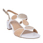 Marco Tozzi 28231 Block Heel Dress Sandal WHITE