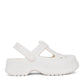 Crocs 210615 WHITE Mary Jane Clogg / Bar Shoe