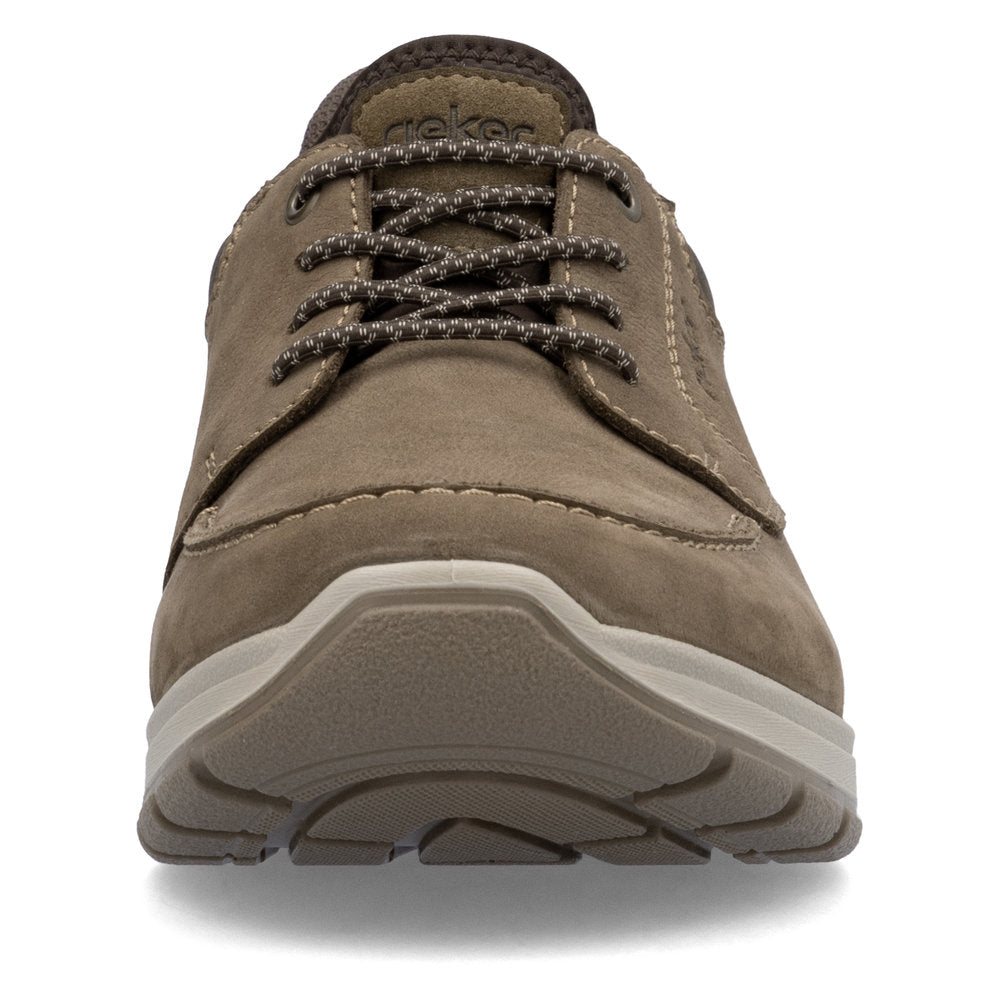 Rieker Ready2Go Men Shoe 03656-24 BROWN Extra wide slip-on with Elasticated Lace