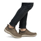 Rieker Ready2Go Men Shoe 03656-24 BROWN Extra wide slip-on with Elasticated Lace