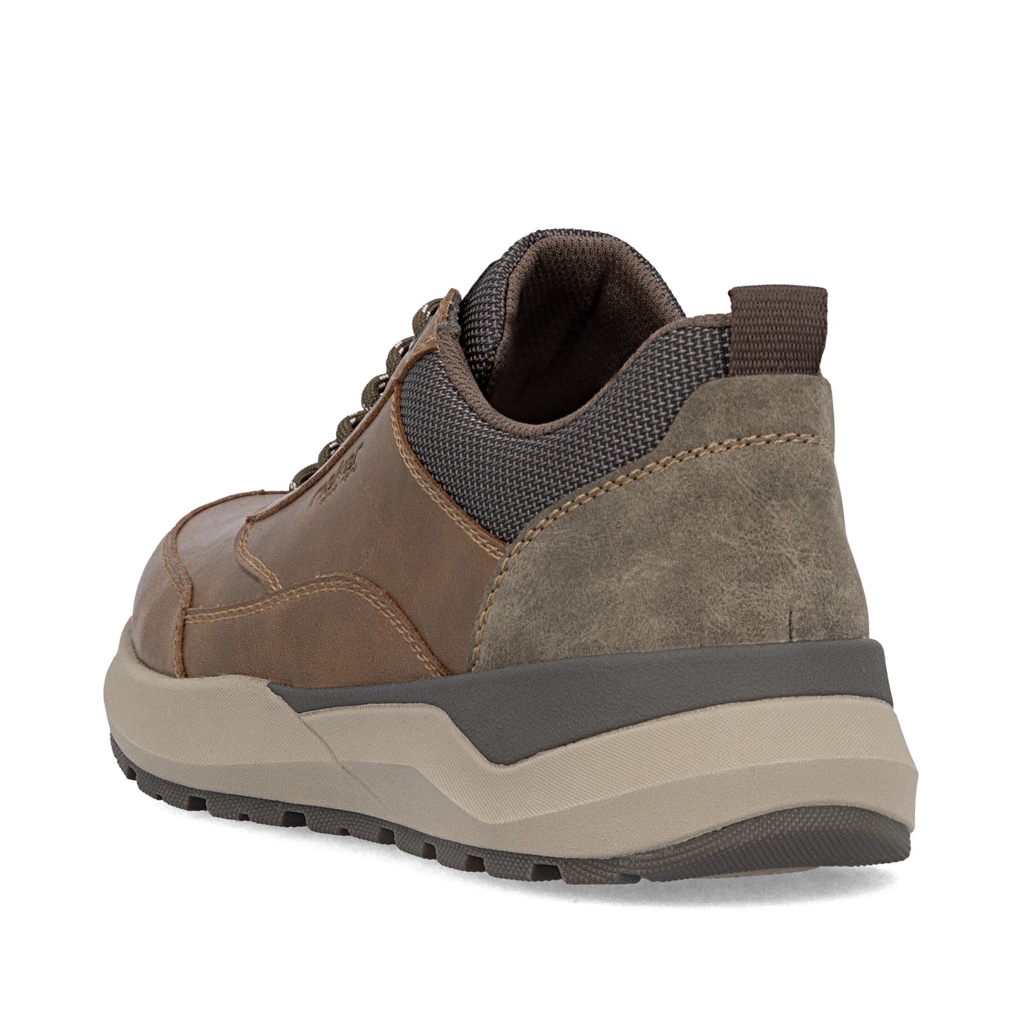 Rieker 06000 Brown Lace Up Shoe With Zip