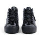 Kickers Tovni Stack Hi Flower BLACK  Patent Chunky Sole Hi Top Trainer Boot 11761