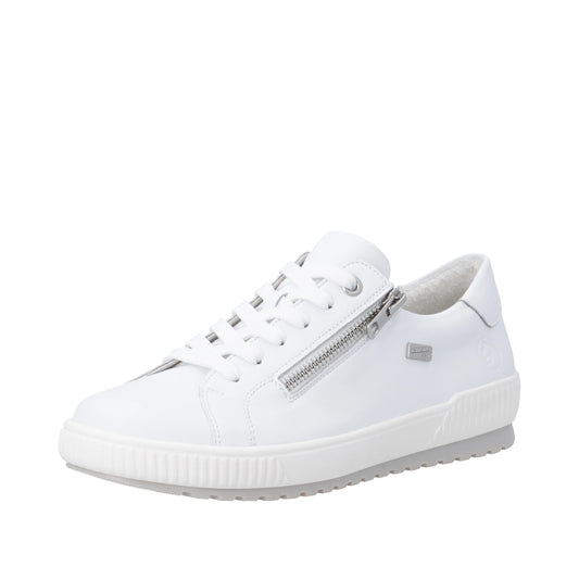 Remonte D0700 WHITE Trainer Style Shoe With Zip D0700-80