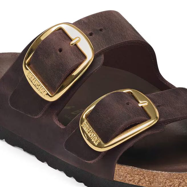 Birkenstock Arizona Big Buckle HABANNA Soft Leather Twin Buckle Mule Sandal