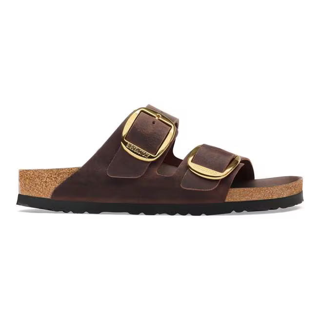 Birkenstock Arizona Big Buckle HABANNA Soft Leather Twin Buckle Mule Sandal