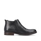 Rieker Men's Ankle boot with zip in leather BLACK 10374-00