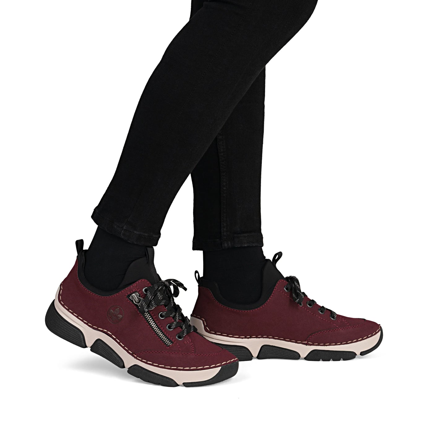 Rieker 45973 WINE Trainer Style Shoe 45973-35