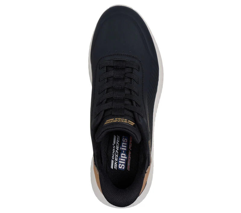 Skechers 118305 BLACK Slip-In Bungee Lace Trainer 118305bbk