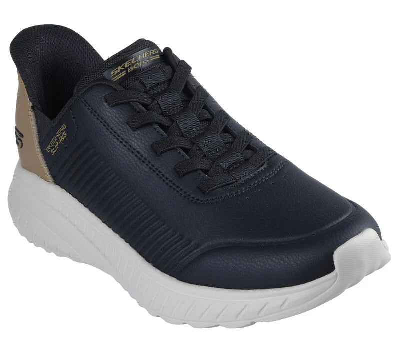 Skechers 118305 BLACK Slip-In Bungee Lace Trainer 118305bbk